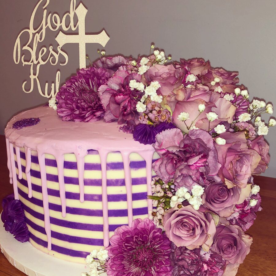 Purple Communion Cake2